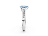 White gold Fancy Blue Pear  Brilliant Channel-Set Solitaire Ring with Four-Prong Setting_22