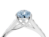 White gold Fancy Blue Pear  Brilliant Channel-Set Solitaire Ring with Four-Prong Setting_24