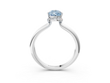 White gold Fancy Blue Pear  Brilliant Solitaire Engagement Ring with Six-Prong Setting and Classic Band_23