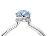 White gold Fancy Blue Pear  Brilliant Solitaire Engagement Ring with Six-Prong Setting and Classic Band_24