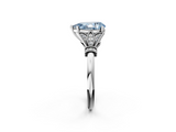 White gold Fancy Blue Pear  Brilliant Solitaire with Pave Band and Four-Prong Setting_22