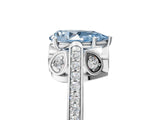 White gold Fancy Blue Pear  Cut Cathedral Pave Diamond Engagement Ring with Six-Prong Setting_57