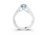 White gold Fancy Blue Pear Cut Cut Channel Set Solitaire Ring with Four-Prong Setting_15