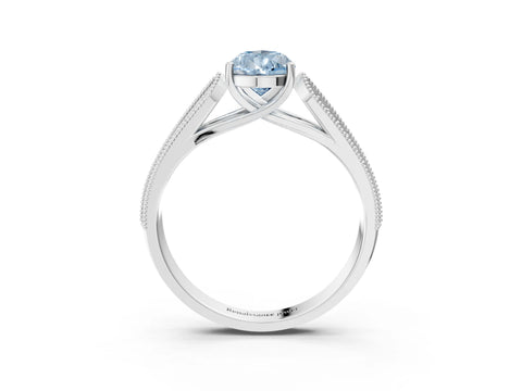 White gold Fancy Blue Pear Cut Cut Pave Split Shank Engagement Ring with Four-Prong Setting_15