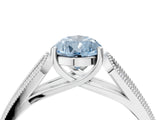 White gold Fancy Blue Pear Cut Cut Pave Split Shank Engagement Ring with Four-Prong Setting_16