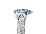 White gold Fancy Blue Pear Cut Cut Pave Split Shank Engagement Ring with Four-Prong Setting_17