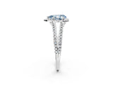 White gold Fancy Blue Pear Cut Diamond Halo Split Shank Engagement Ring_71