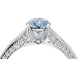 White gold Fancy Blue Pear  Cut Diamond Pave Band with Four-Prong Setting_43