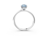 White gold Fancy Blue Pear  Cut Solitaire Engagement Ring with Four-Prong Setting and Classic Band_23