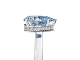 White gold Fancy Blue Pear  Cut Solitaire Engagement Ring with Four-Prong Setting on a Classic Band_24