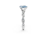 White gold Fancy Blue Pear Cut Solitaire Twisted Pave Band with Four-Prong Setting_17