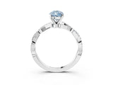 White gold Fancy Blue Pear Cut Solitaire Twisted Pave Band with Four-Prong Setting_18