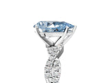 White gold Fancy Blue Pear Cut Solitaire Twisted Pave Band with Four-Prong Setting_20