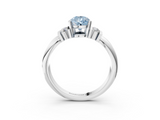 White gold Fancy Blue Pear  Cut Three-Stone Channel Set Ring with Bar Prongs_80
