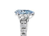 White gold Fancy Blue Pear  Cut Three-Stone Diamond Pave Band with Prong Setting_42
