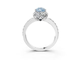 White gold Fancy Blue Pear  Diamond Solitaire Ring with Shared Prong Pavé Band_15