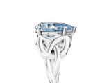 White gold Fancy Blue Pear  Solitaire Celtic Knot Engagement Ring with Four-Prong Setting_61