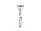 White gold Fancy Blue Pear  Solitaire Channel-Set Diamond Engagement Ring with Four-Prong Setting_35