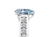 White gold Fancy Blue Pear  Solitaire Channel-Set Diamond Engagement Ring with Four-Prong Setting_37