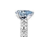 White gold Fancy Blue Pear  Solitaire Floral Milgrain Engagement Ring_28