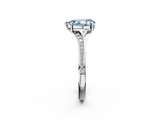 White gold Fancy Blue Pear  Solitaire Pavé Band with Four-Prong Setting_44