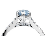 White gold Fancy Blue Pear  Solitaire Pave Diamond Engagement Ring with Prong Setting_24