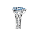 White gold Fancy Blue Pear  Solitaire Pave Split Shank Engagement Ring with Six-Prong Setting_42