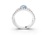 White gold Fancy Blue Pear  Solitaire Split Shank Pave Diamond Ring_52