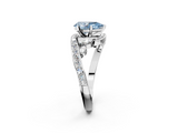 White gold Fancy Blue Pear  Solitaire with Pavé Twist Band and Four-Prong Setting_43
