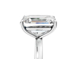 White gold Fancy Blue Pear  and Emerald Cut Toi Moi Ring with Prong Setting_67
