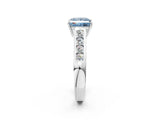 White gold Fancy Blue Princess  Solitaire Channel-Set Diamond Engagement Ring with Four-Prong Setting_33
