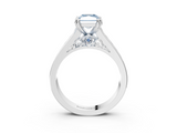 White gold Fancy Blue Radiant  Cut Channel Set Solitaire Engagement Ring with Prong Setting_23