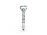 White gold Fancy Blue Radiant Cut Cut Pave Split Shank Engagement Ring with Four-Prong Setting_14