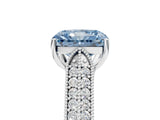 White gold Fancy Blue Radiant Cut Cut Pave Split Shank Engagement Ring with Four-Prong Setting_17