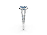 White gold Fancy Blue Radiant Cut Diamond Halo Split Shank Engagement Ring_53