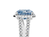 White gold Fancy Blue Radiant Cut Diamond Halo Split Shank Engagement Ring_56