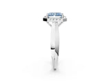 White gold Fancy Blue Radiant  Cut Halo Solitaire Engagement Ring with Square Band and Four-Prong Setting_14