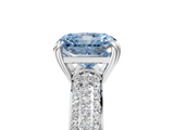 White gold Fancy Blue Radiant  Cut Pave Diamond Engagement Ring with Channel Set Band and Four-Prong Setting_42