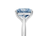 White gold Fancy Blue Radiant Cut Solitaire Diamond Ring with Six-Prong Setting and Classic Band_55