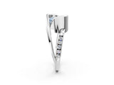 White gold Fancy Blue Radiant Cut Solitaire Tension-Set Diamond Split Shank Ring_2