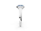 White gold Fancy Blue Radiant  Halo Diamond Ring with Cathedral Band and Four-Prong Setting_51