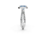 White gold Fancy Blue Radiant  Halo Split Shank Diamond Ring with Pavé Setting_27