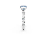 White gold Fancy Blue Radiant  Solitaire Bezel-Set Diamond Ring with Beaded Band and Four-Prong Setting_33