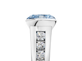 White gold Fancy Blue Radiant  Solitaire Bezel-Set Diamond Ring with Channel-Set Band_41