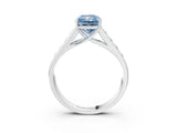 White gold Fancy Blue Radiant  Solitaire Channel-Set Diamond Engagement Ring with Four-Prong Setting_34