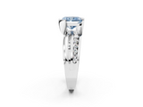 White gold Fancy Blue Radiant  Solitaire Channel-Set Split Shank Ring with Tension Prong Setting_5