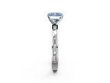 White gold Fancy Blue Radiant  Solitaire Diamond Ring with Channel-Set Baguette Band and Four-Prong Setting_64