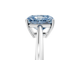 White gold Fancy Blue Radiant  Solitaire Diamond Ring with Split Shank and Four-Prong Setting_25