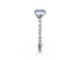 White gold Fancy Blue Radiant  Solitaire Marquise Side Stone Prong Setting Ring_44