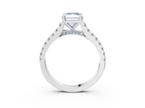 White gold Fancy Blue Radiant  Solitaire Pave Diamond Engagement Ring with Prong Setting_23